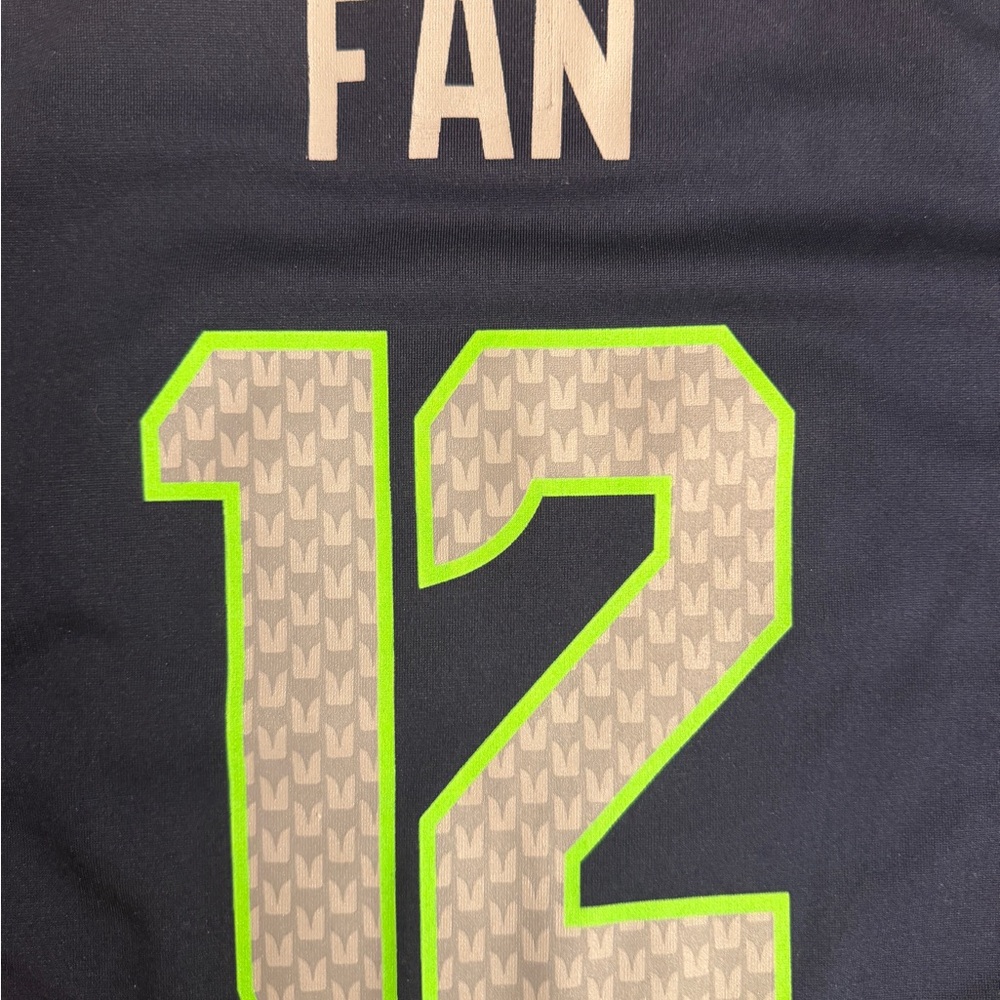 Kids Seahawks Navy Blue Jersey, Size 7 - Picture 7 of 7